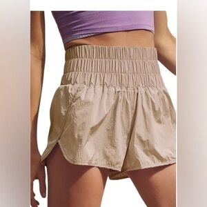 Free People Movement High Rise The Way Home Shorts Size M Clay Color